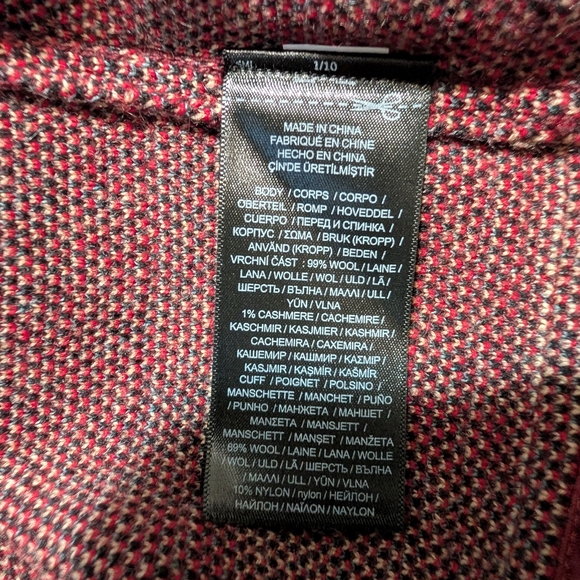 Ralph Lauren Double RL Tartan Cardigan - Red and Tan - Picture 9 of 13